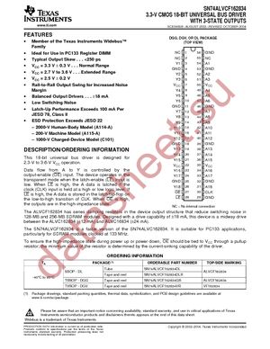 74ALVCF162834LRG4 datasheet  